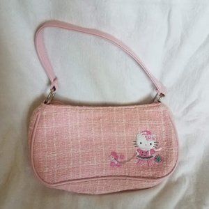Hello Kitty Pink Tweed Purse